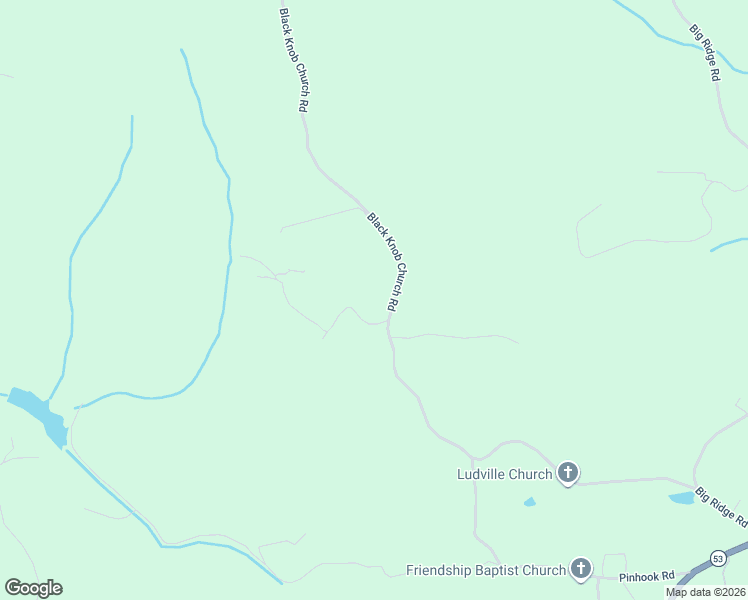 map of restaurants, bars, coffee shops, grocery stores, and more near 751 Black Knob Church Road in Ranger