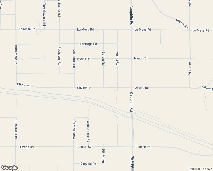 map of restaurants, bars, coffee shops, grocery stores, and more near 7524 Olivine Road in Phelan