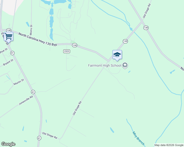 map of restaurants, bars, coffee shops, grocery stores, and more near Old Stage in Fairmont