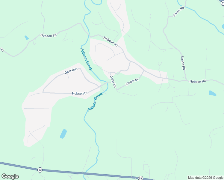 map of restaurants, bars, coffee shops, grocery stores, and more near 135 Daisy Lane in Jasper