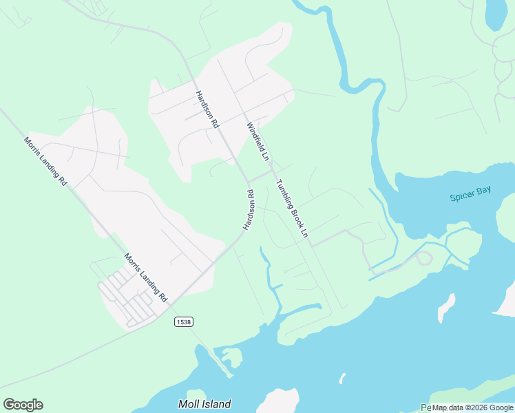 map of restaurants, bars, coffee shops, grocery stores, and more near Bethea Street in Holly Ridge