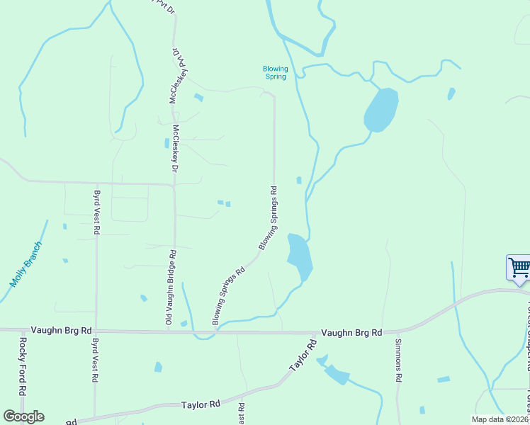 map of restaurants, bars, coffee shops, grocery stores, and more near 243 Blowing Springs Road in Hartselle