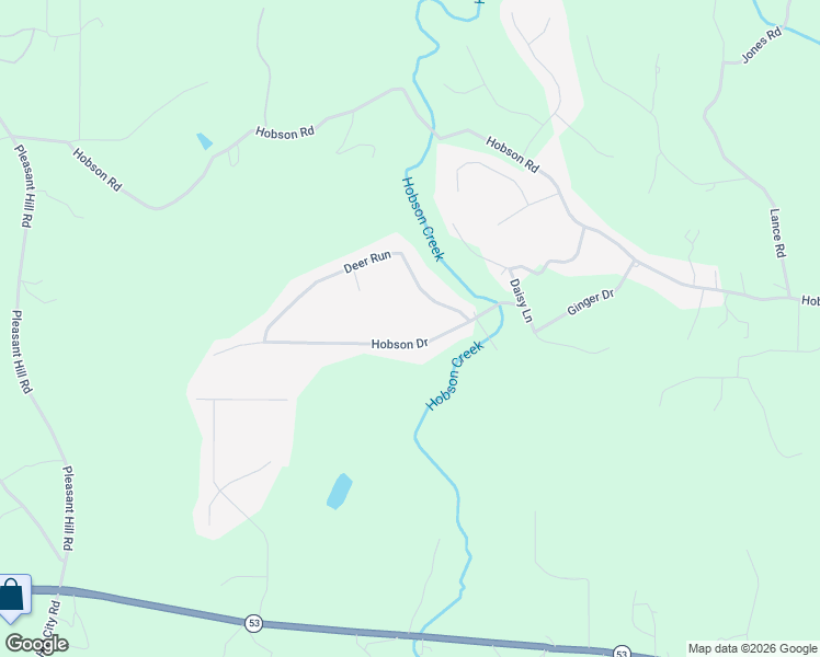 map of restaurants, bars, coffee shops, grocery stores, and more near 262 Hobson Drive in Jasper