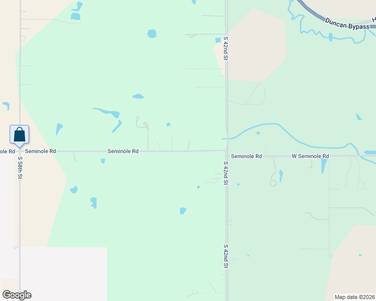 map of restaurants, bars, coffee shops, grocery stores, and more near 4401 West Seminole Road in Duncan