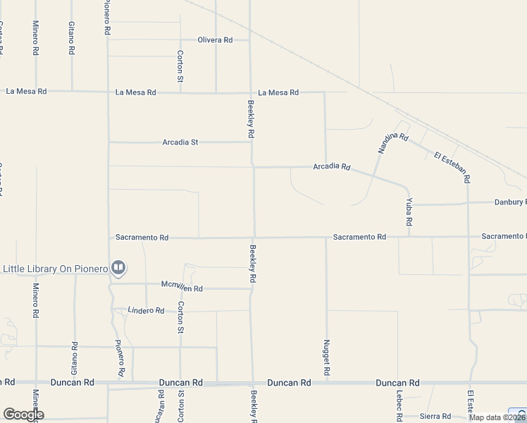 map of restaurants, bars, coffee shops, grocery stores, and more near 12599 Beekley Rd in Phelan