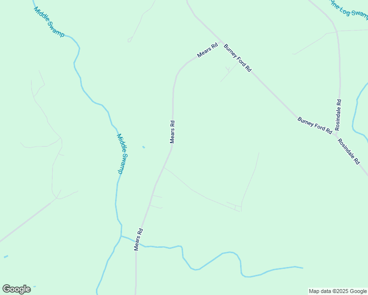 map of restaurants, bars, coffee shops, grocery stores, and more near 615 Mears Road in Clarkton