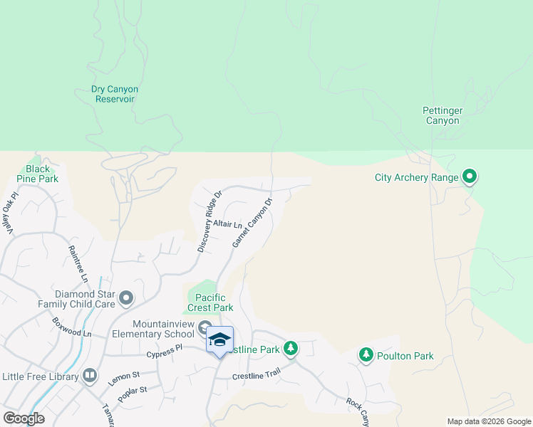 map of restaurants, bars, coffee shops, grocery stores, and more near 29273 Moon Dust Court in Santa Clarita
