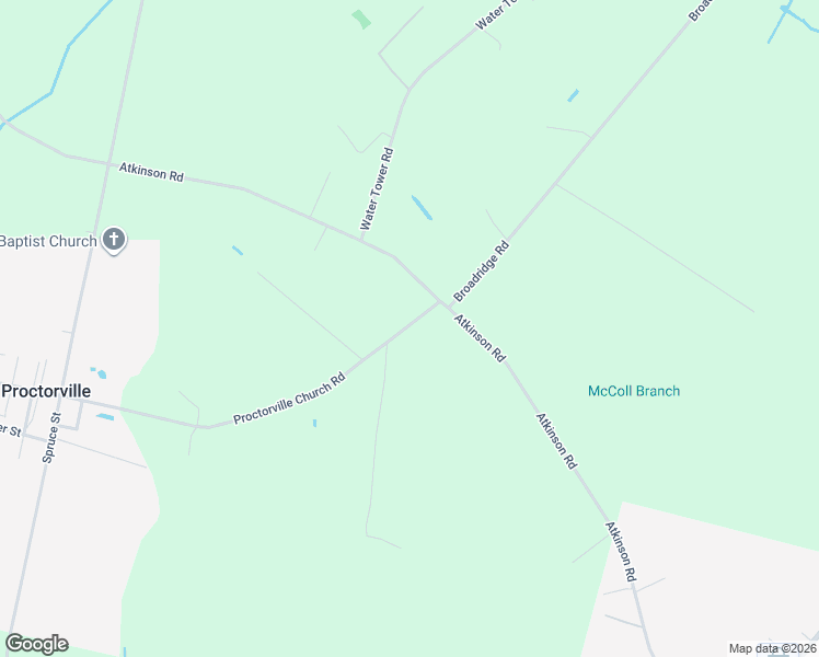 map of restaurants, bars, coffee shops, grocery stores, and more near Proctorville Ch Road in Orrum