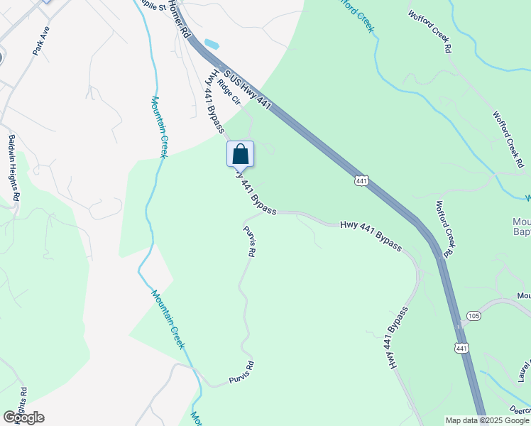 map of restaurants, bars, coffee shops, grocery stores, and more near 6804 Highway 441 Bypass in Baldwin