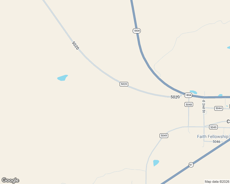 map of restaurants, bars, coffee shops, grocery stores, and more near County Road 5020 in Concho