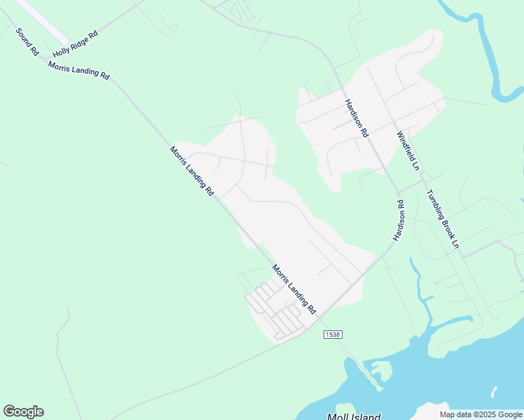 map of restaurants, bars, coffee shops, grocery stores, and more near 149 Mardella Way in Holly Ridge