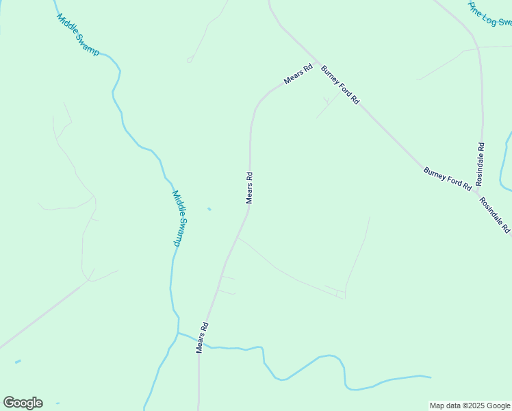 map of restaurants, bars, coffee shops, grocery stores, and more near 615 Mears Road in Clarkton