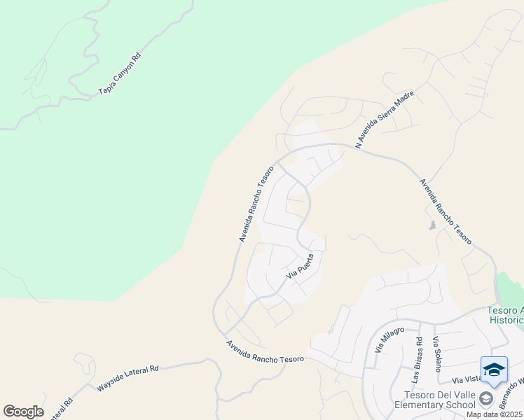 map of restaurants, bars, coffee shops, grocery stores, and more near 29566 Paseo Guijarro in Green Valley