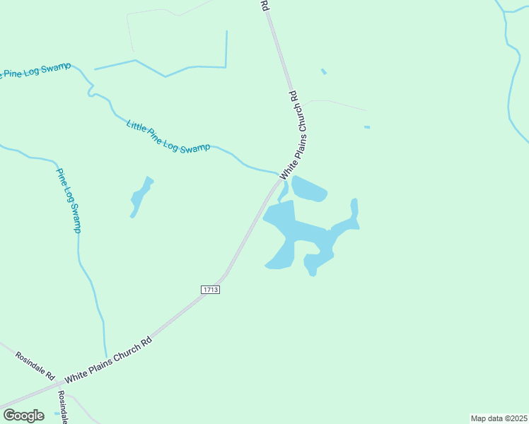 map of restaurants, bars, coffee shops, grocery stores, and more near White Plains Church Road in Bladen County