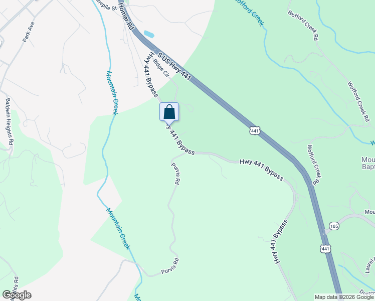 map of restaurants, bars, coffee shops, grocery stores, and more near 6804 Highway 441 Bypass in Baldwin