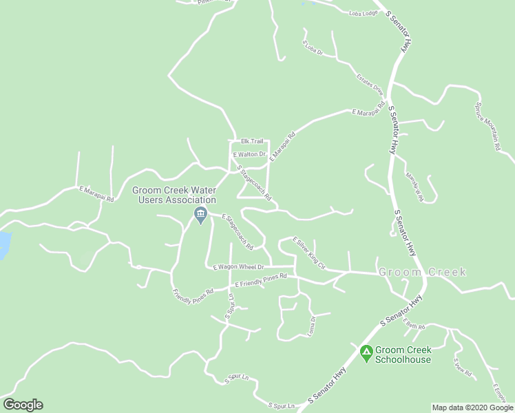 map of restaurants, bars, coffee shops, grocery stores, and more near 1254 East Stagecoach Road in Prescott