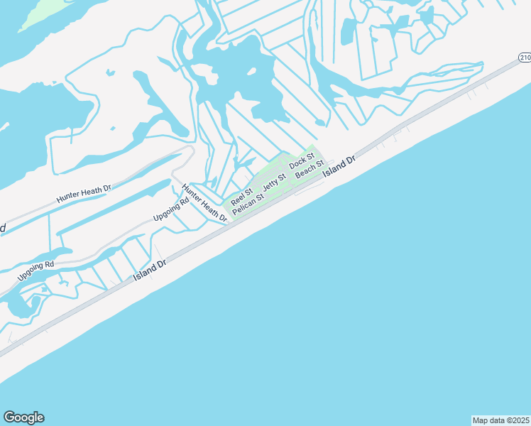 map of restaurants, bars, coffee shops, grocery stores, and more near 3966 North Carolina 210 in North Topsail Beach
