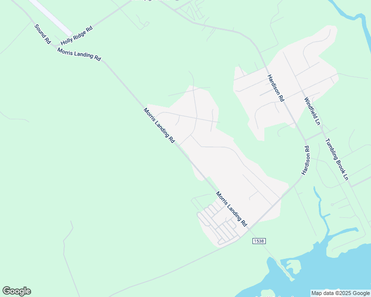 map of restaurants, bars, coffee shops, grocery stores, and more near 645 Morris Landing Road in Holly Ridge