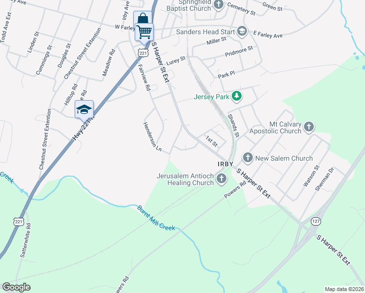 map of restaurants, bars, coffee shops, grocery stores, and more near 700 Laurens Terrace Drive in Laurens