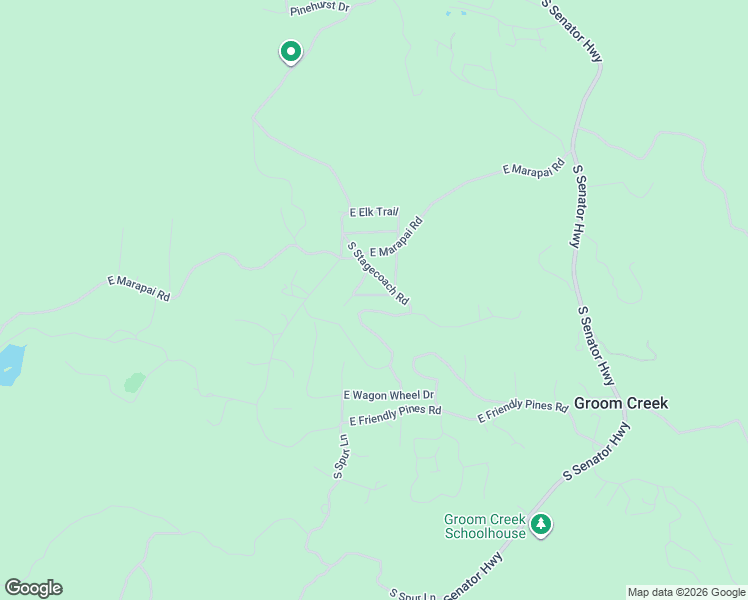 map of restaurants, bars, coffee shops, grocery stores, and more near 1254 East Stagecoach Road in Prescott