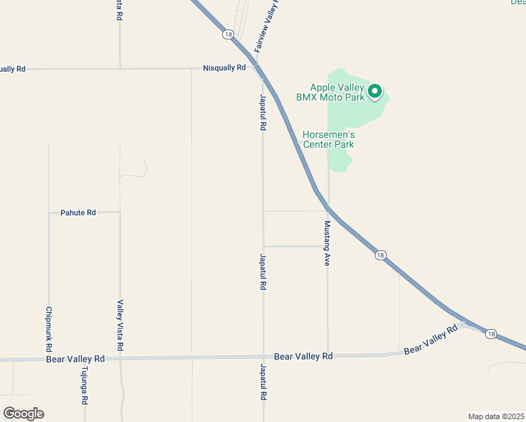 map of restaurants, bars, coffee shops, grocery stores, and more near Japatul Road in Apple Valley