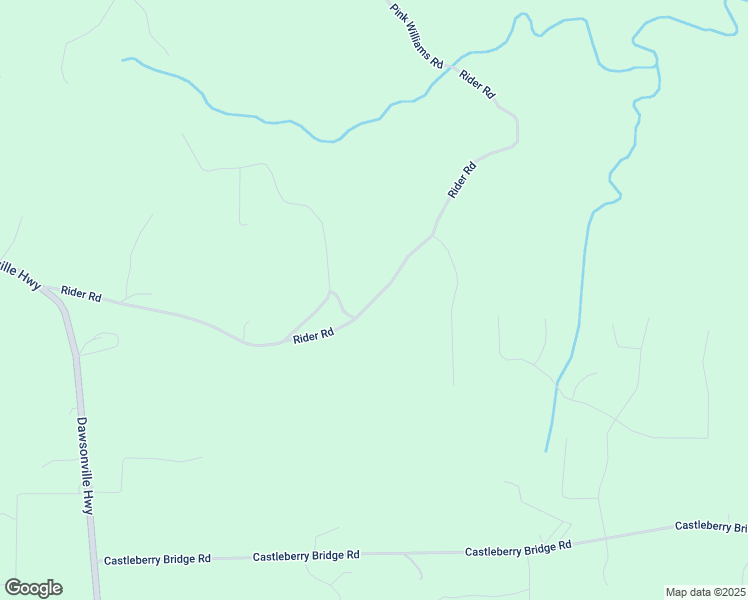 map of restaurants, bars, coffee shops, grocery stores, and more near Rider Road in Lumpkin County