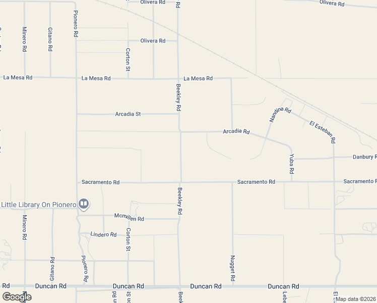 map of restaurants, bars, coffee shops, grocery stores, and more near 12599 Beekley Road in Phelan