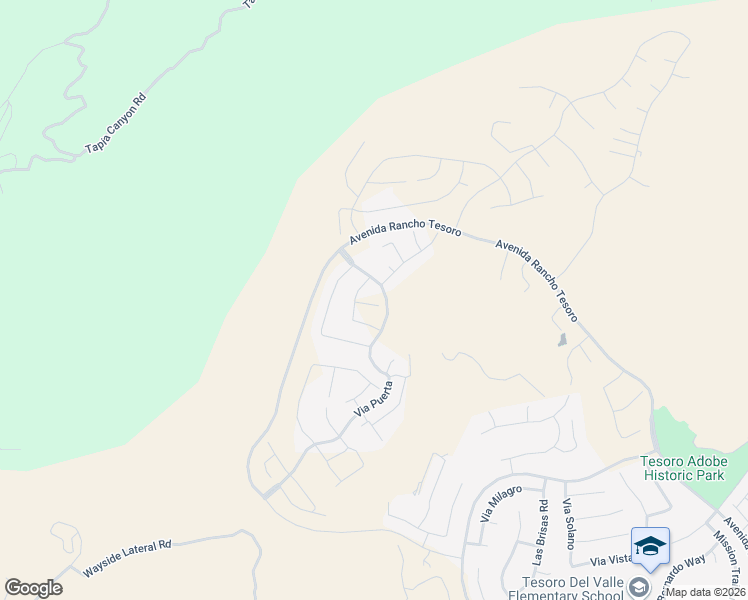 map of restaurants, bars, coffee shops, grocery stores, and more near 24505 Corte Cancion in Santa Clarita