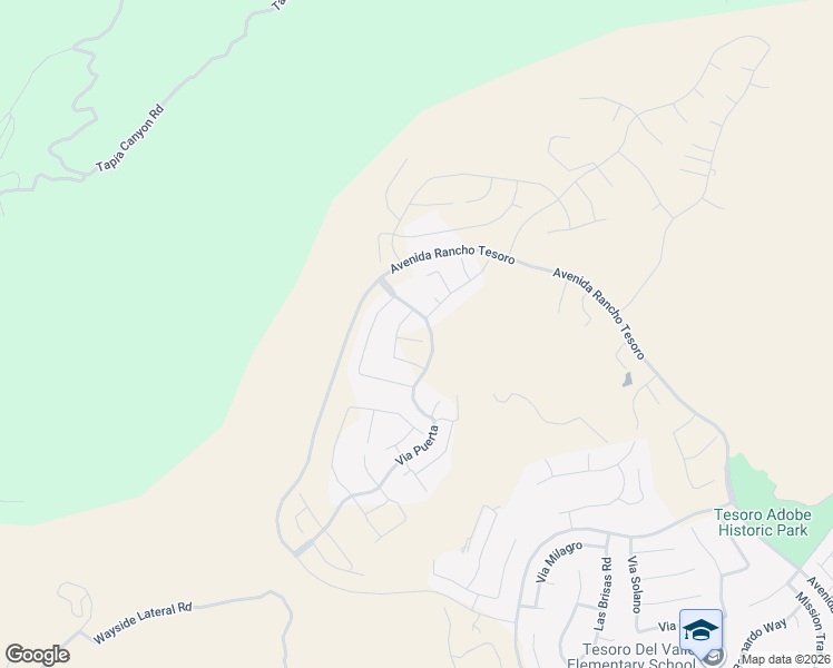 map of restaurants, bars, coffee shops, grocery stores, and more near 24505 Corte Cancion in Santa Clarita