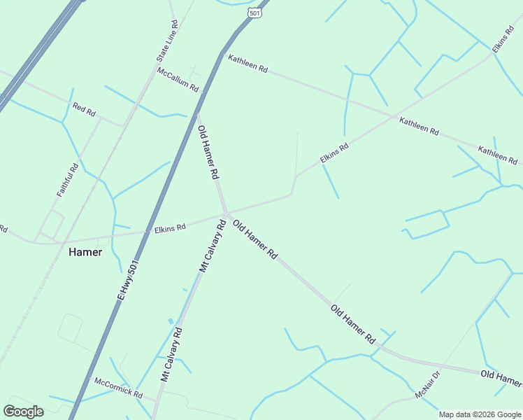 map of restaurants, bars, coffee shops, grocery stores, and more near 325 Elkins Road in Hamer