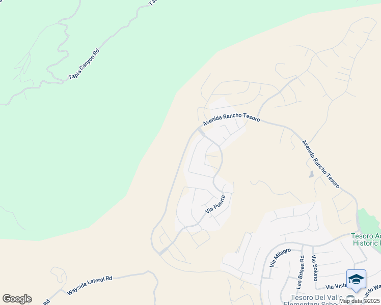 map of restaurants, bars, coffee shops, grocery stores, and more near 29575 Paseo Guijarro in Green Valley