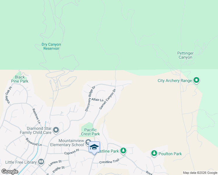 map of restaurants, bars, coffee shops, grocery stores, and more near 29268 Orion Lane in Santa Clarita