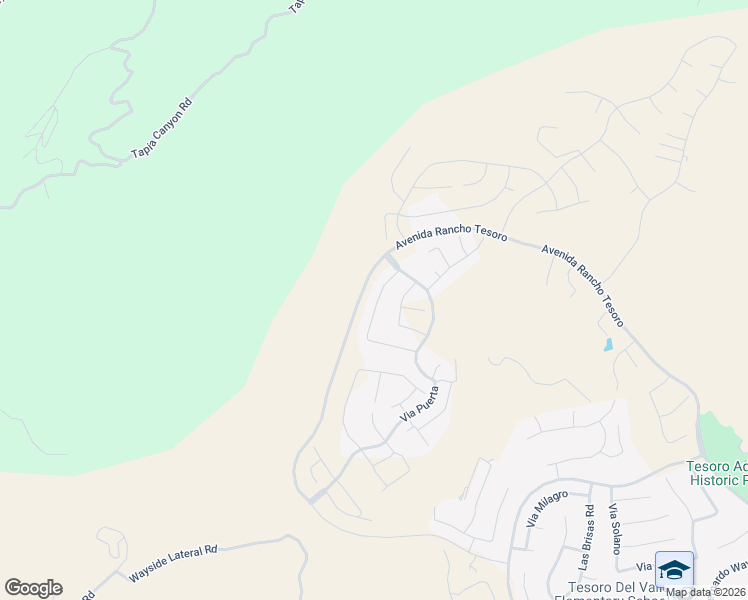 map of restaurants, bars, coffee shops, grocery stores, and more near 29575 Paseo Guijarro in Green Valley