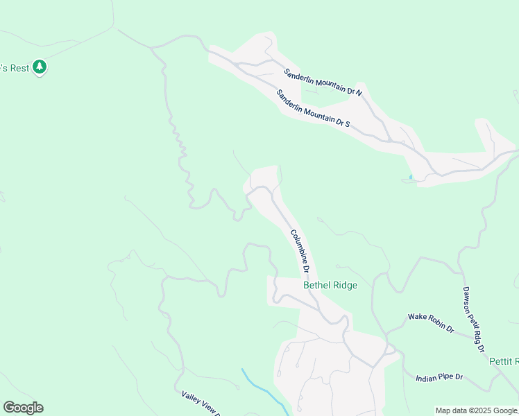 map of restaurants, bars, coffee shops, grocery stores, and more near 61 Deer Run Ridge in Jasper