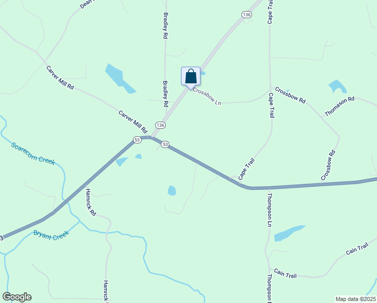 map of restaurants, bars, coffee shops, grocery stores, and more near 9050 Highway 53 in Big Canoe