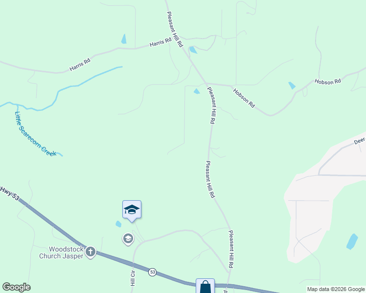 map of restaurants, bars, coffee shops, grocery stores, and more near Mullins Road in Big Canoe