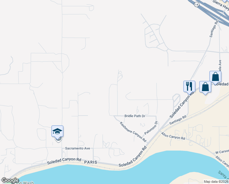 map of restaurants, bars, coffee shops, grocery stores, and more near Brogan Road in Acton