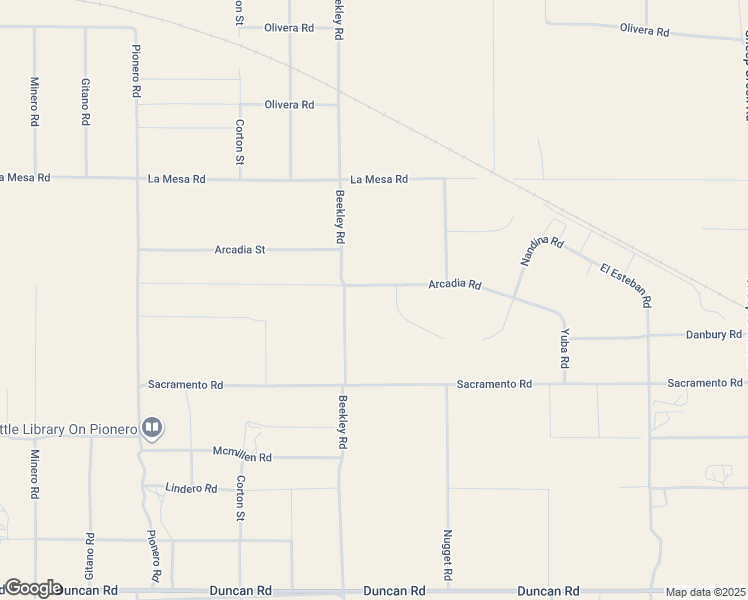 map of restaurants, bars, coffee shops, grocery stores, and more near 3379 Arcadia Road in Phelan