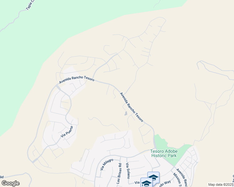 map of restaurants, bars, coffee shops, grocery stores, and more near San Francisquito Motorway in Santa Clarita