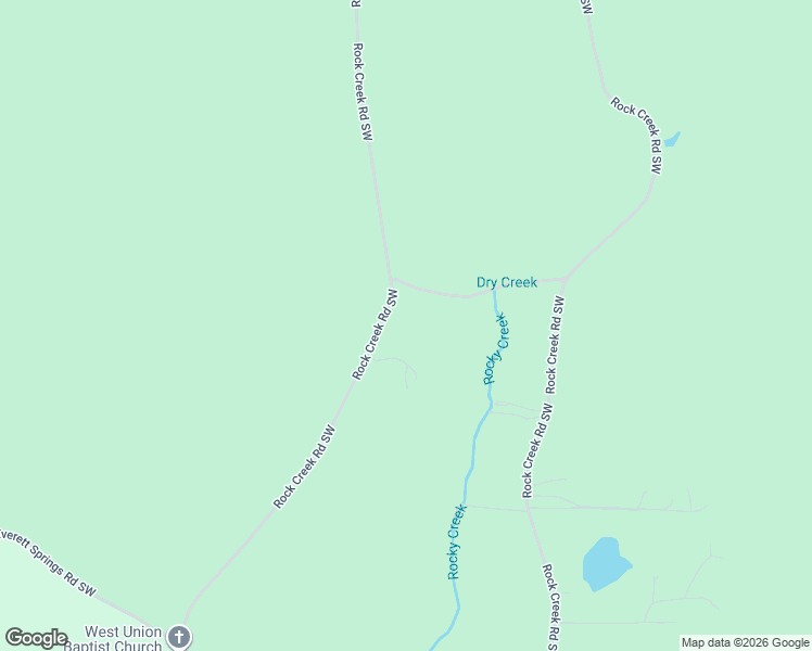 map of restaurants, bars, coffee shops, grocery stores, and more near 3526 Rock Creek Road Southwest in Calhoun