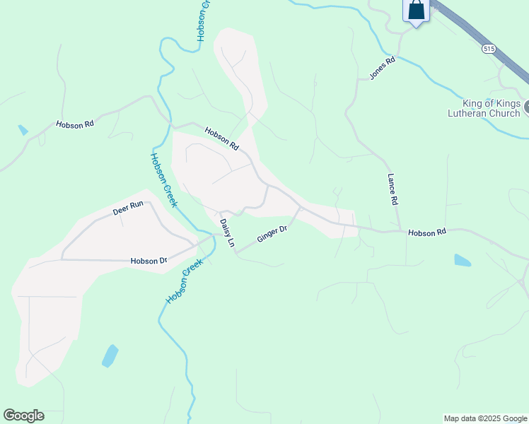 map of restaurants, bars, coffee shops, grocery stores, and more near 73 Hobson Court in Jasper