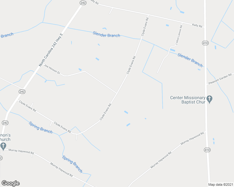 map of restaurants, bars, coffee shops, grocery stores, and more near Clyde Evans Road in Bladen County