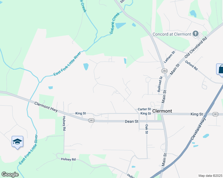 map of restaurants, bars, coffee shops, grocery stores, and more near 239 Brown Drive in Clermont