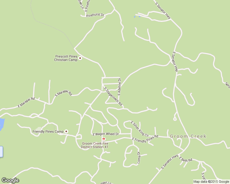 map of restaurants, bars, coffee shops, grocery stores, and more near 1169 East Marapai Road in Prescott