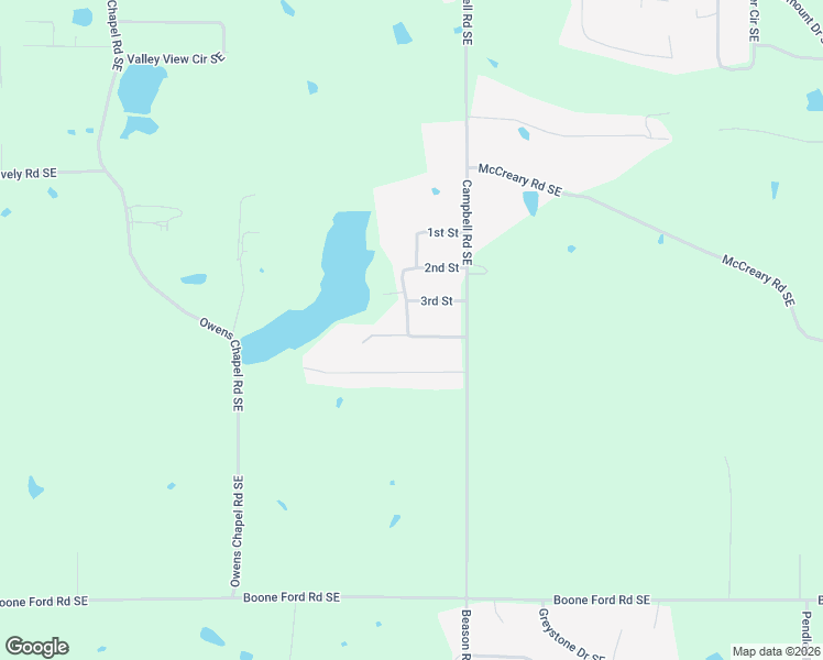 map of restaurants, bars, coffee shops, grocery stores, and more near 163 Rolling Acres 4th Street Southeast in Calhoun