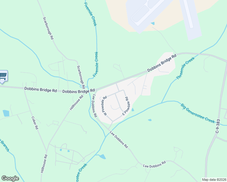 map of restaurants, bars, coffee shops, grocery stores, and more near 501 West Pinedale Road in Anderson