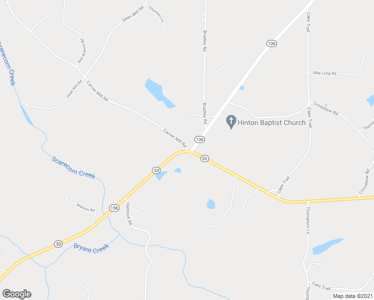 map of restaurants, bars, coffee shops, grocery stores, and more near 2 Carver Mill Road in Talking Rock