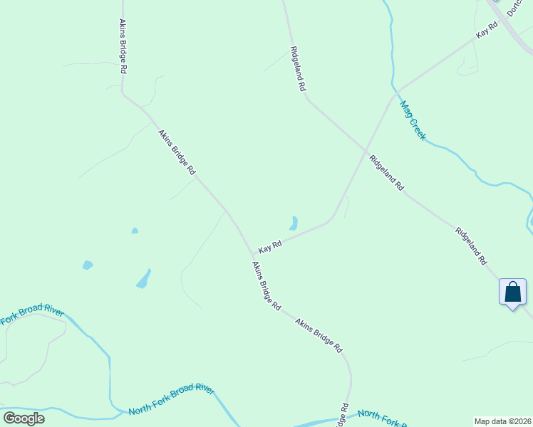 map of restaurants, bars, coffee shops, grocery stores, and more near 2007 Akins Bridge Road in Eastanollee