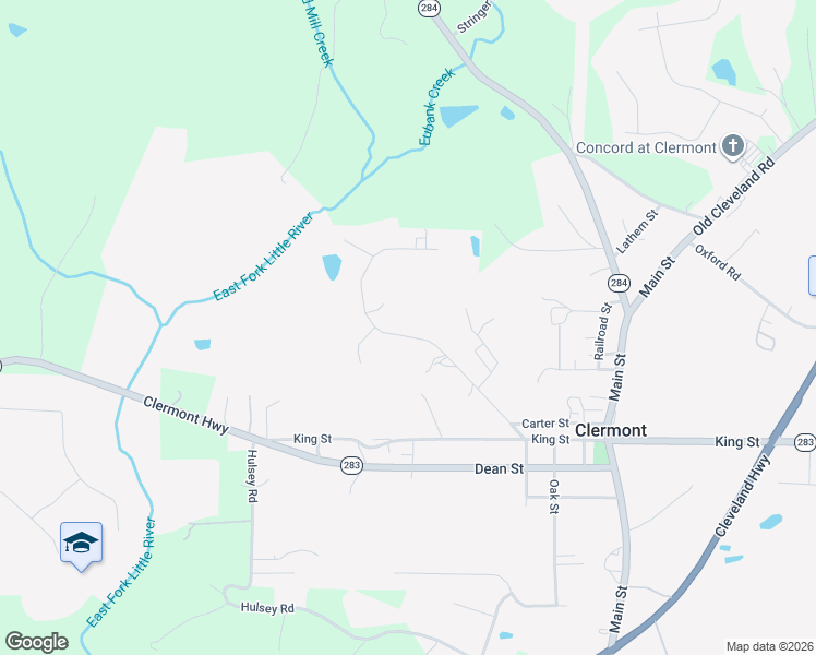 map of restaurants, bars, coffee shops, grocery stores, and more near 308 Brown Drive in Clermont