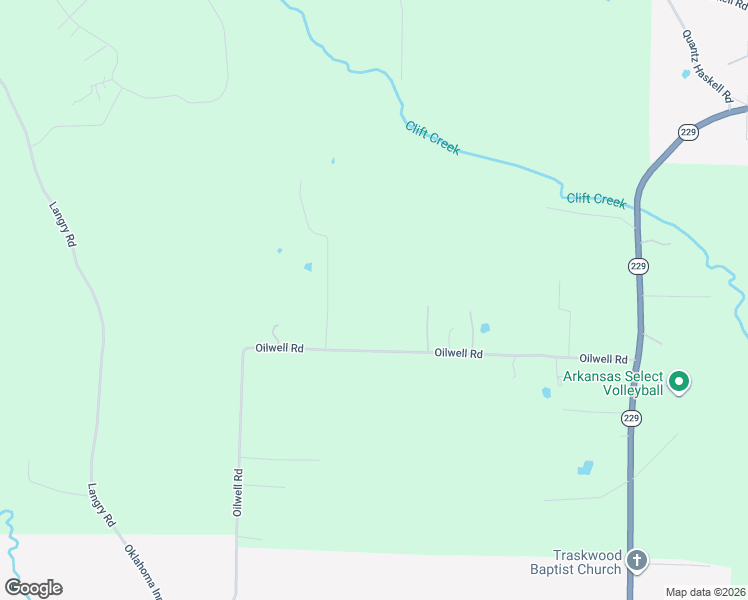 map of restaurants, bars, coffee shops, grocery stores, and more near 810 Oilwell Road in Traskwood